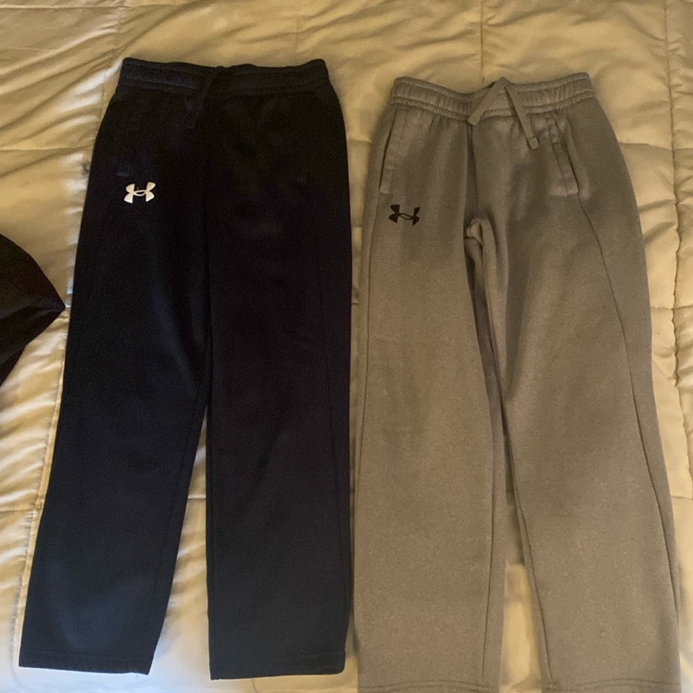Under Armour sweatpants with pockets blue and grey size Youth Small